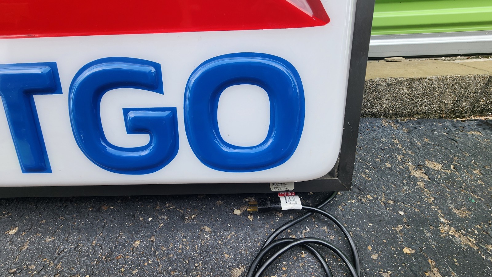 Original / Genuine Citgo Gas Station 37″ Lighted Sign 1997
