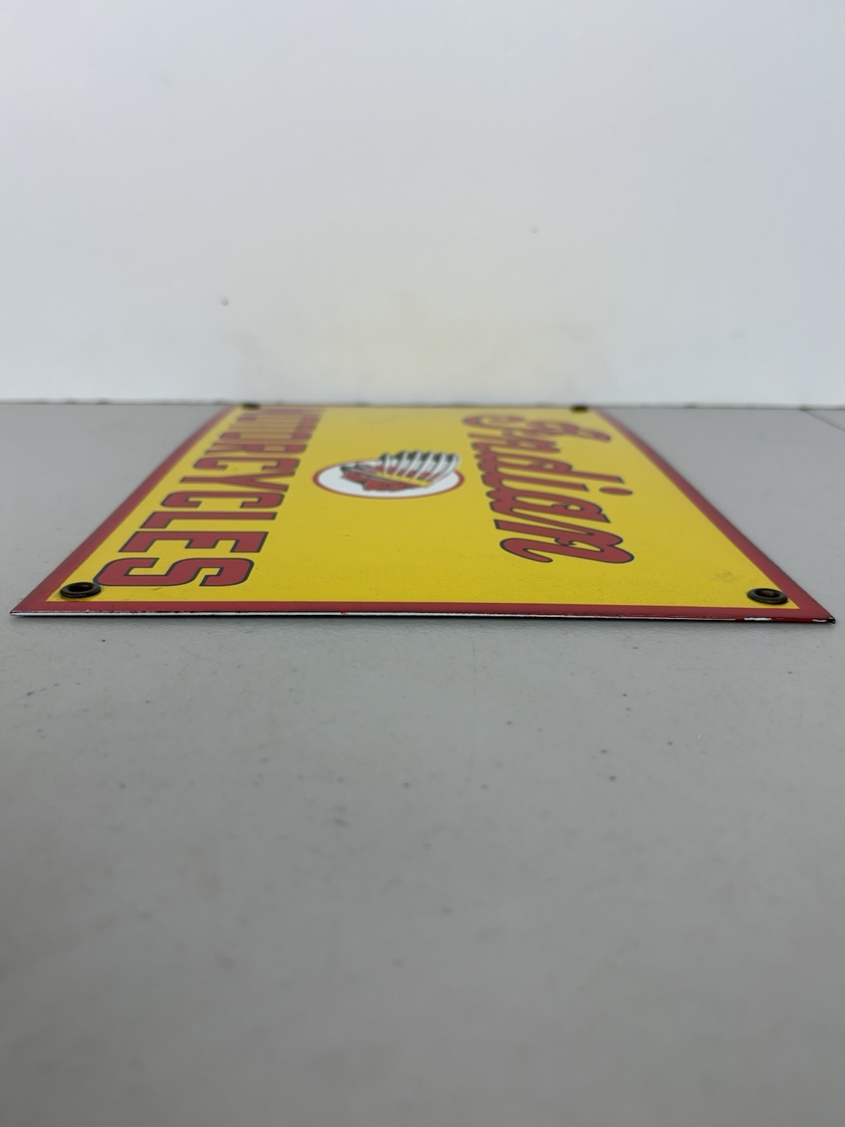 Vintage Indian Motorcycles Porcelain Sign Dealership, Motor Bike Sign
