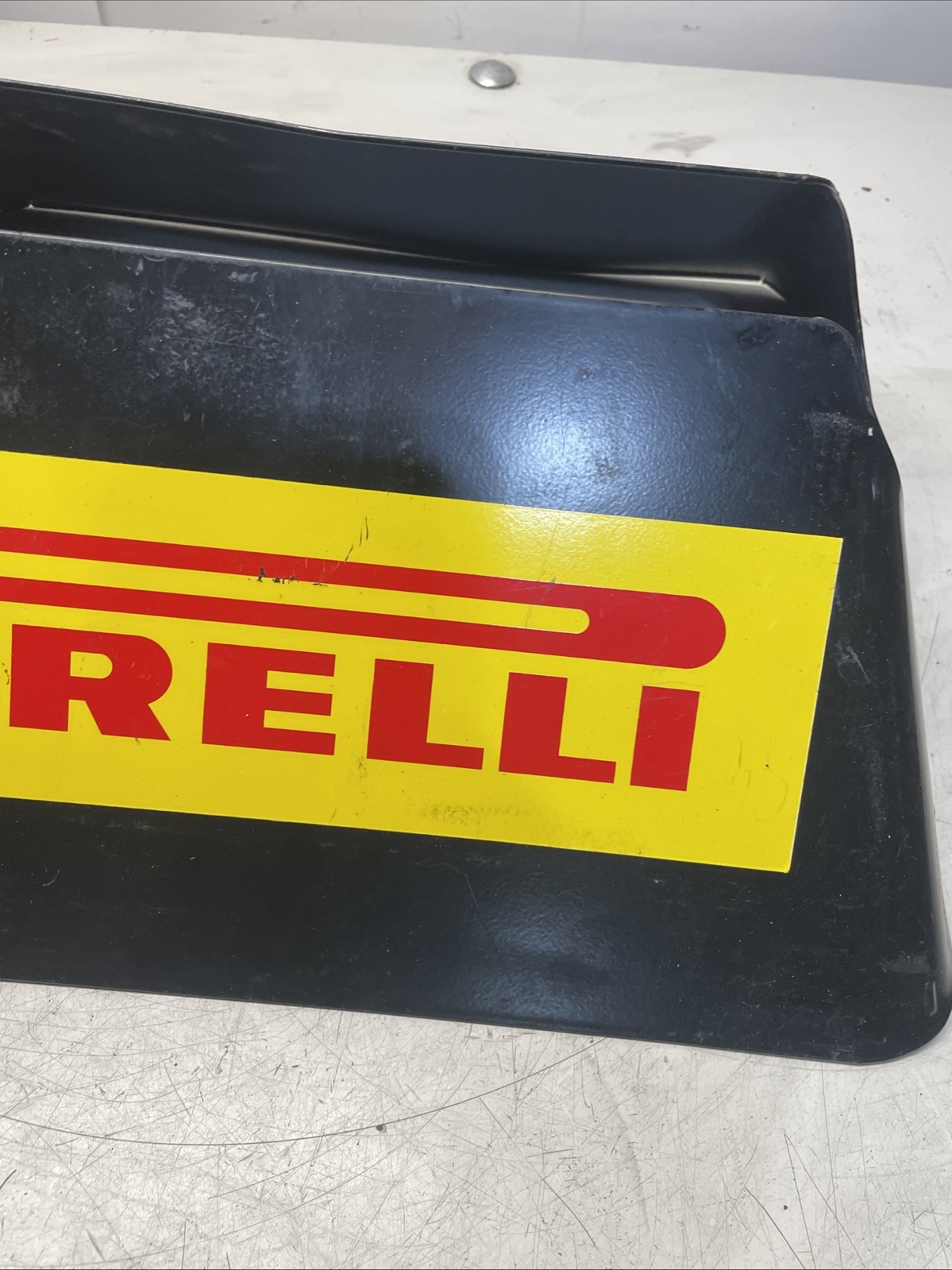 Pirelli Metal Motorcycle Tire Display Sign Stand Racing Decor Man Cave