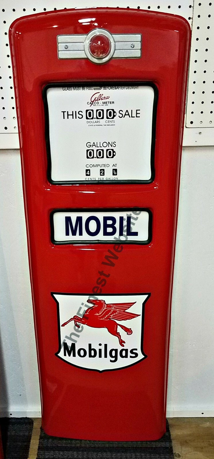 NEW MOBIL MOBILGAS GAS PUMP FRONT DOOR DISPLAY OIL REPLICA – FREE SHIPPING*