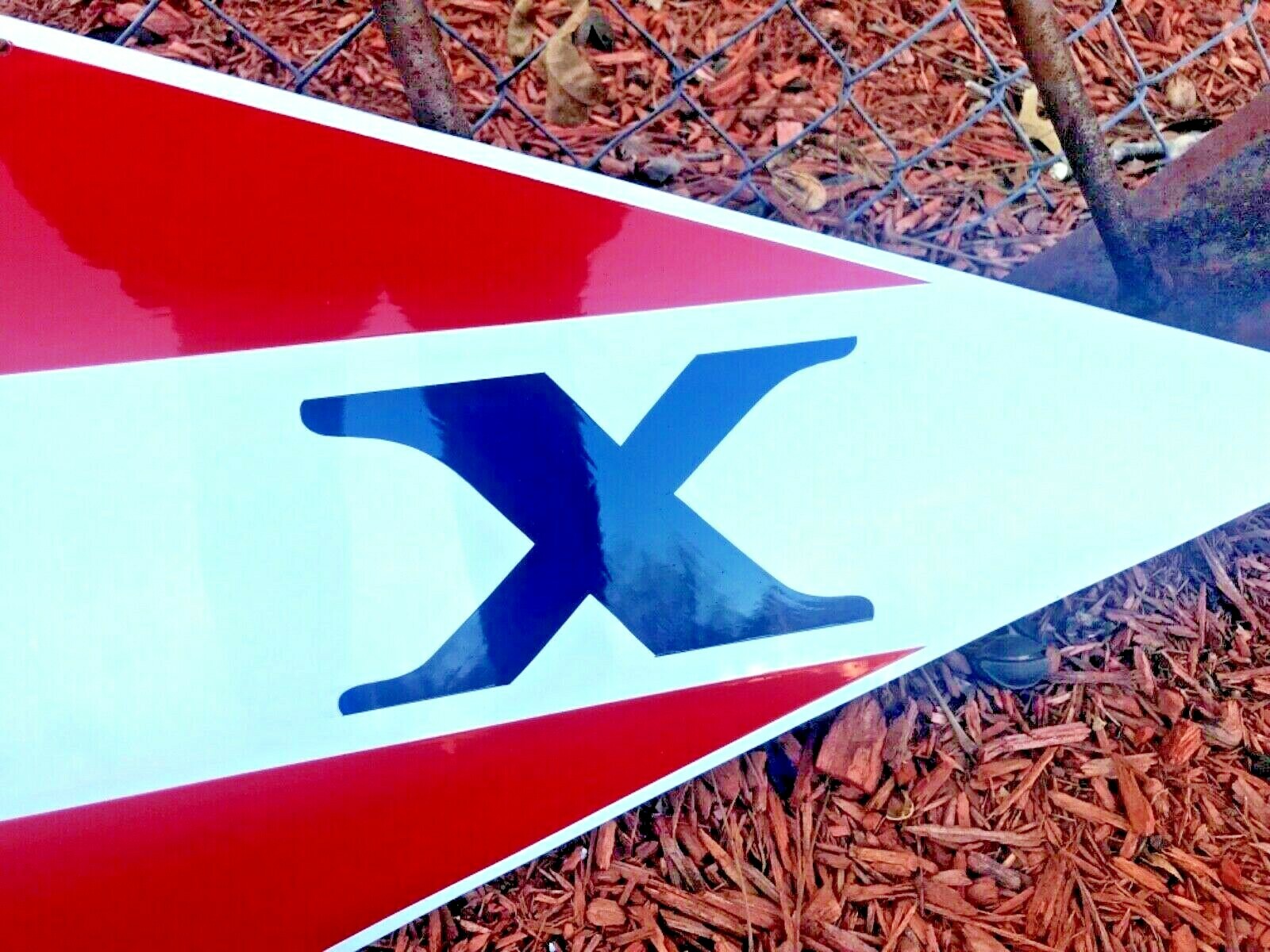 Vintage Old School Sty. DX Gasoline Oil Gas Station Car Truck Hand Painted Sign