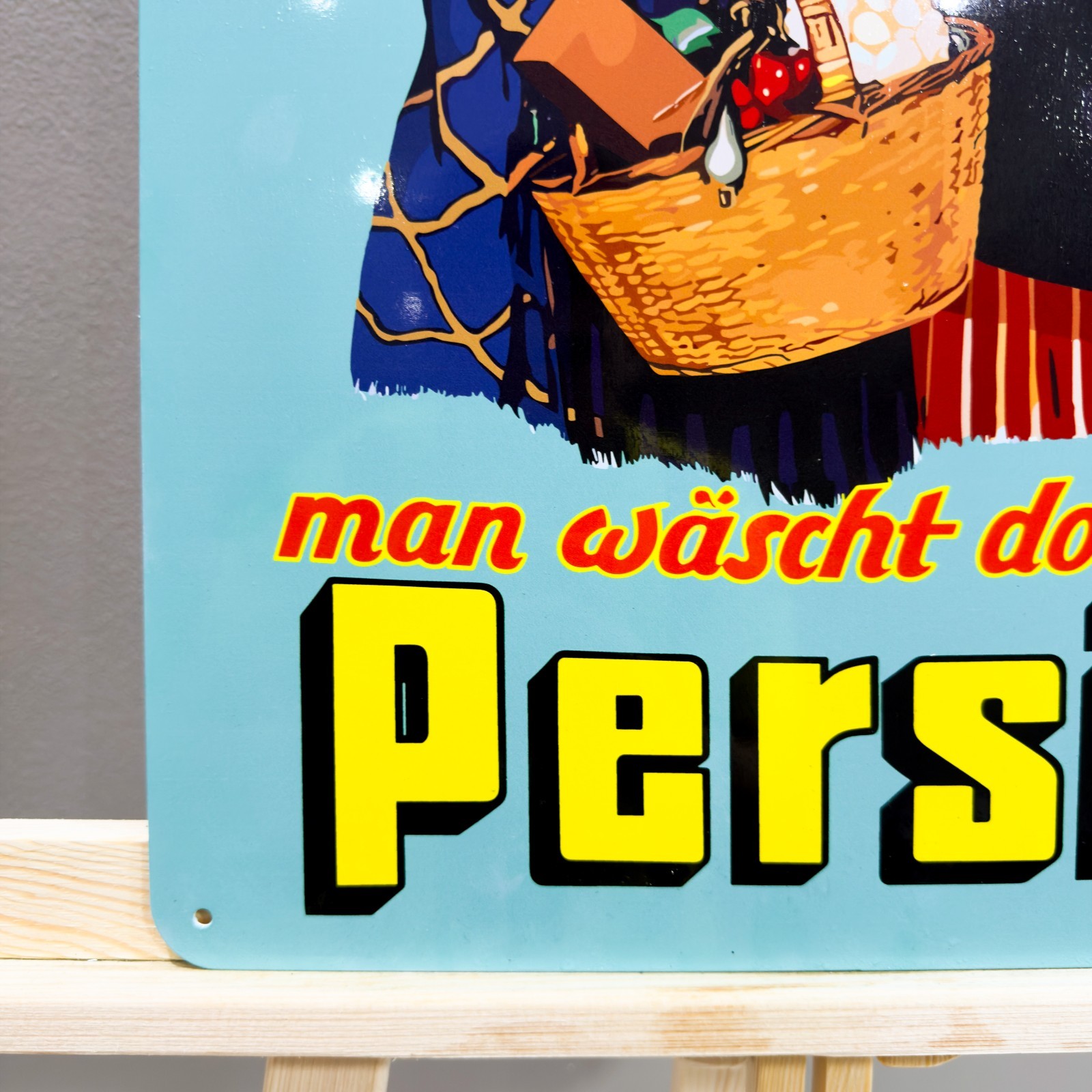 Persil Advertising Heavy Metal Sign – Garage Decor – 40×60 cm (15.7″ × 23.6″)