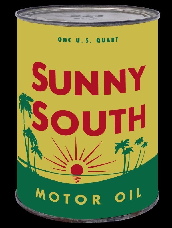 Sunny South Motor Oil Can Themed NEW METAL SIGN: 9×12″ Ships Free