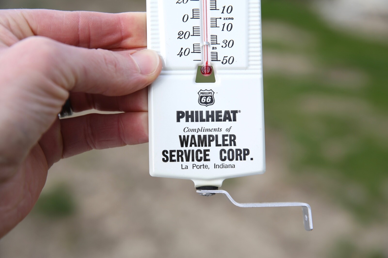 Phillips 66 Metal Flange sign thermometer gas pump advertising NOS
