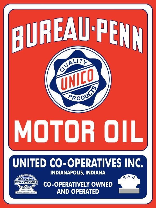 Bureau Penn Motor Oil of Indianapolis NEW Metal Sign USA Made: 9×12″ Ships Free