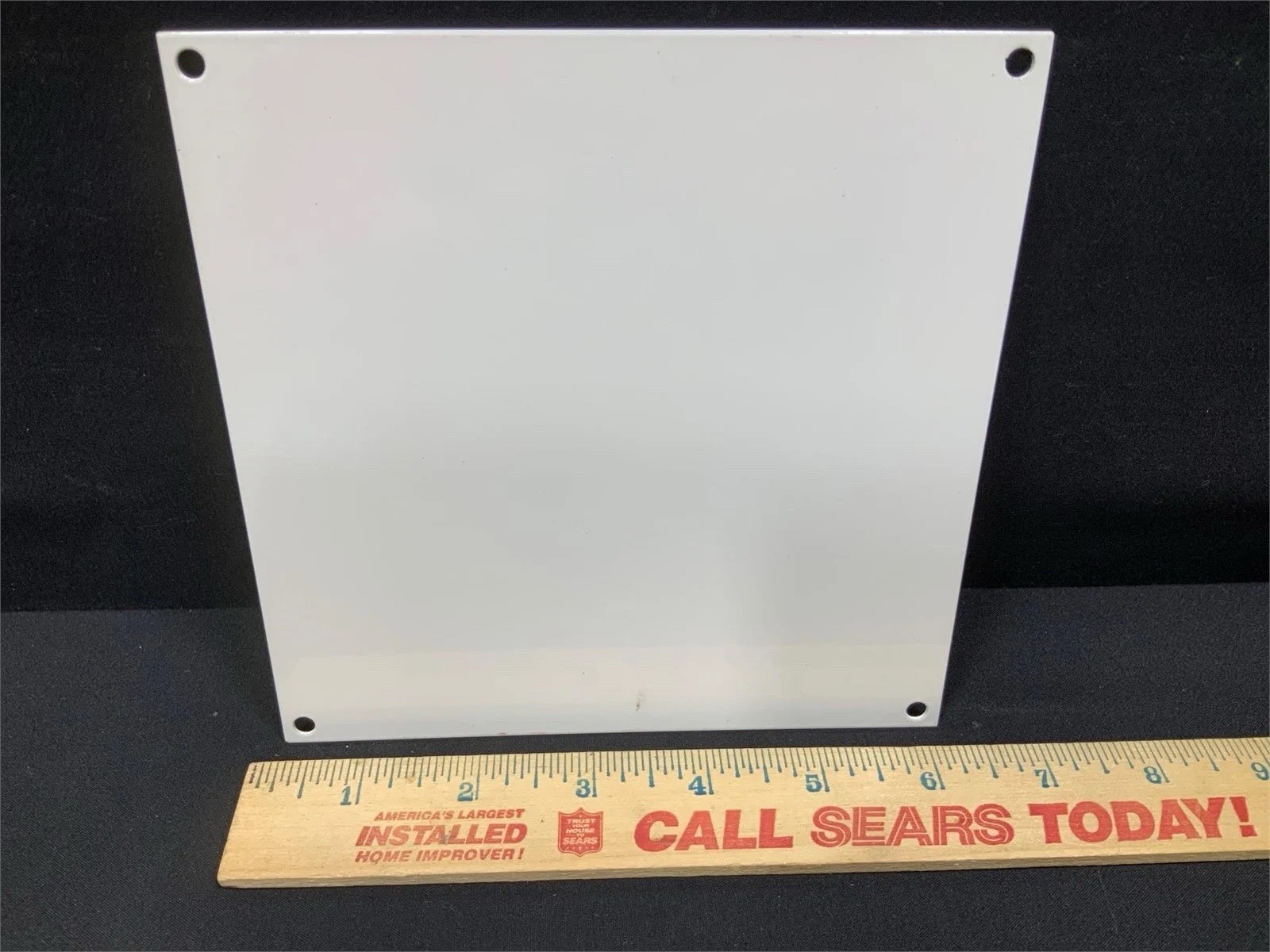 PORCELAIN CUMMINS DIESEL ENAMEL SIGN 6X6 INCHES