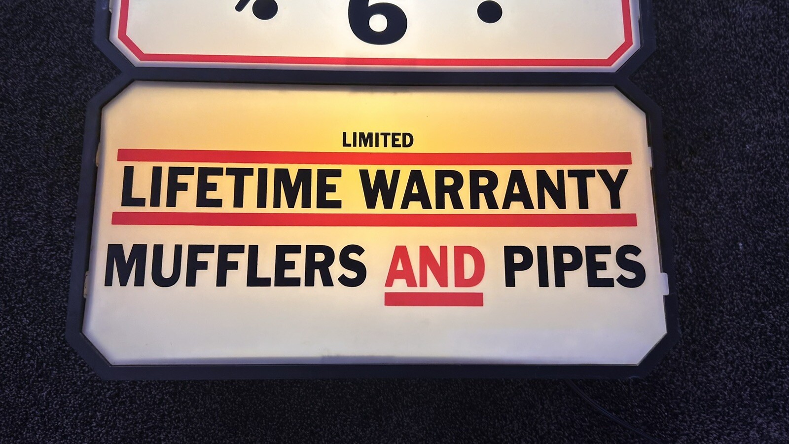 Vintage Maremont Mufflers Exhaust Products Lighted Clock – Working 18×28