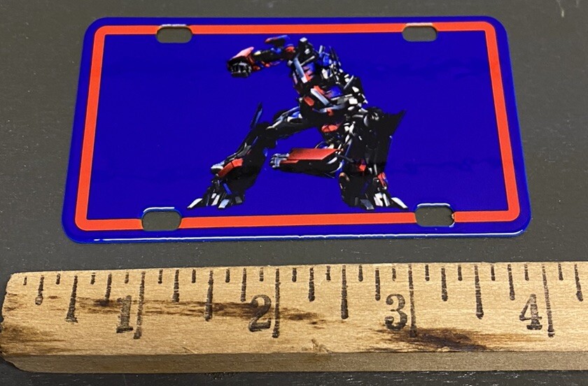 Optimus Prime Metal Bicycle Plate Sign Transformers Movie Animation Gas Oil Hero