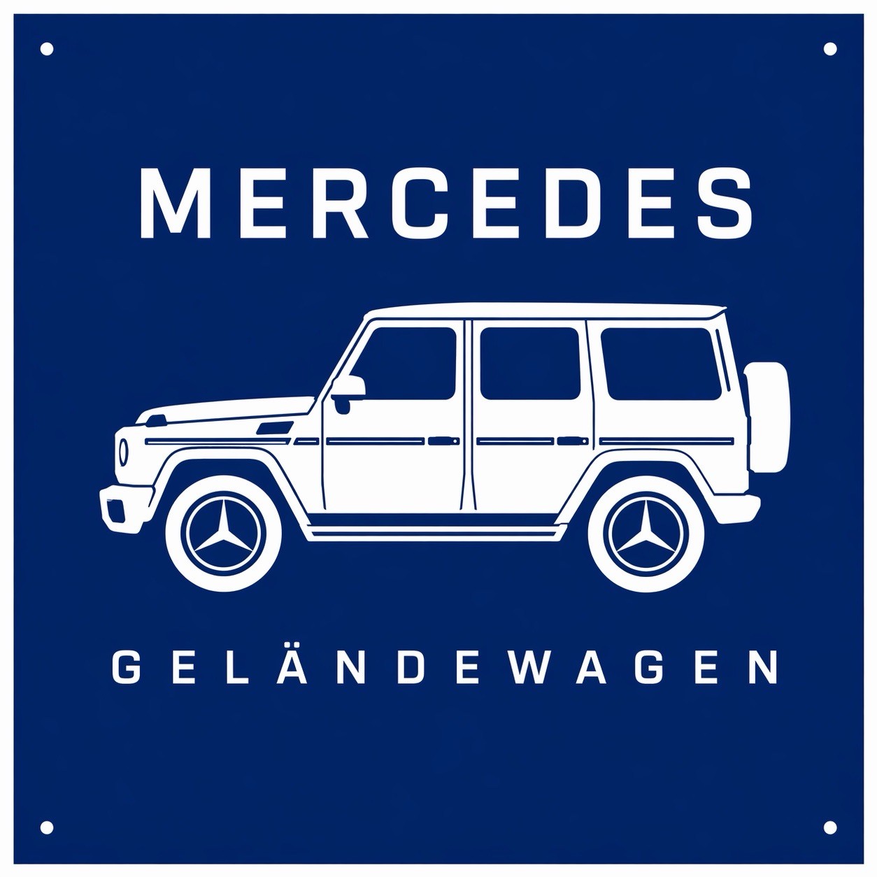 Mercedes G Wagen Gallandewagen Advertising Vintage Style Metal Sign