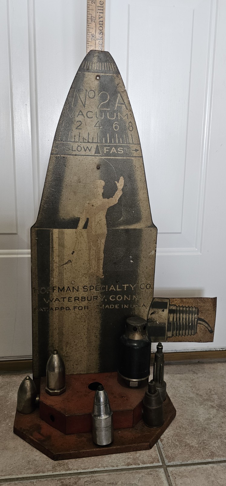 Rare Vintage Hoffman Steam Radiator Auto Parts Display Sign Oil Gas Dealer Store
