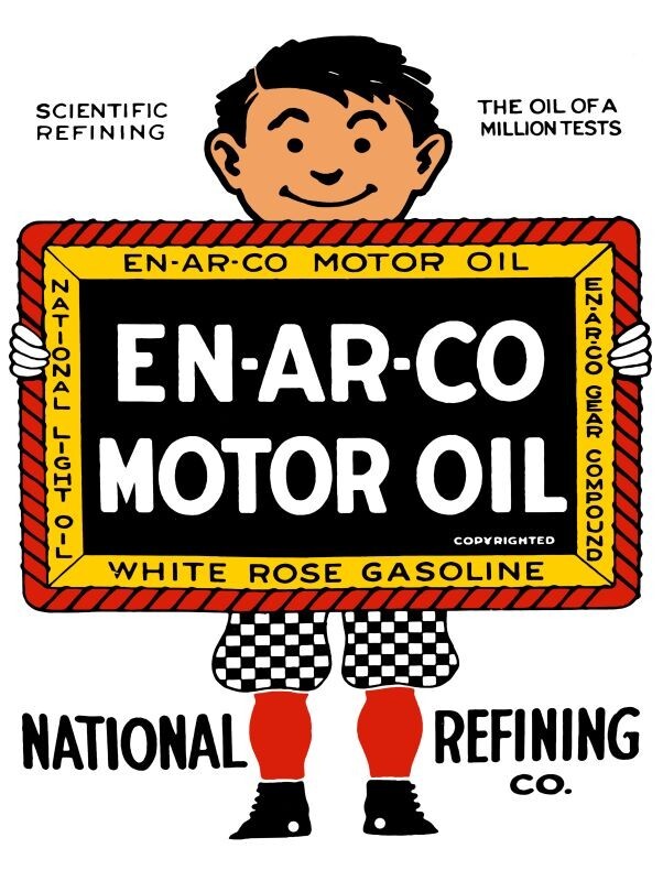 White Rose Gasoline, EN AR CO Motor Oil NEW METAL SIGN: 12×16″ and Free Ship.