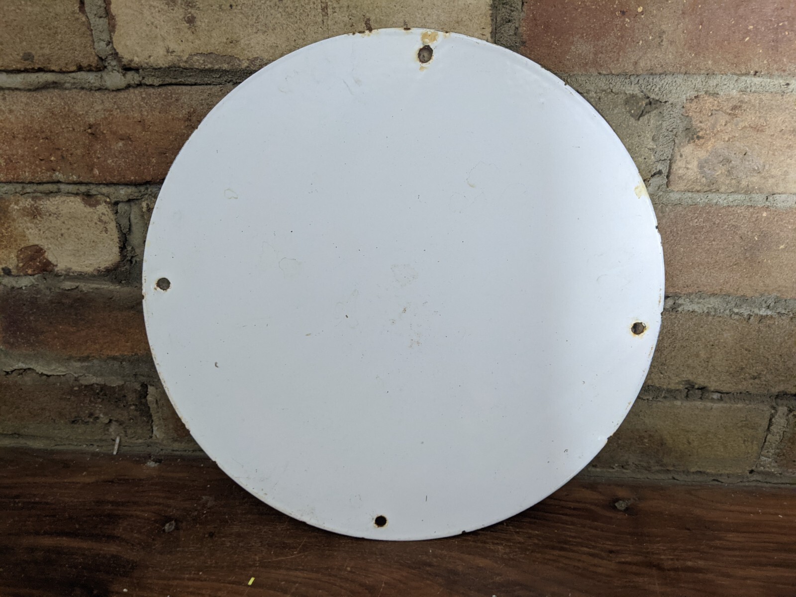 VINTAGE 1925 UNION AERO TYPE GASOLINE PORCELAIN GAS STATION PUMP SIGN! 12″