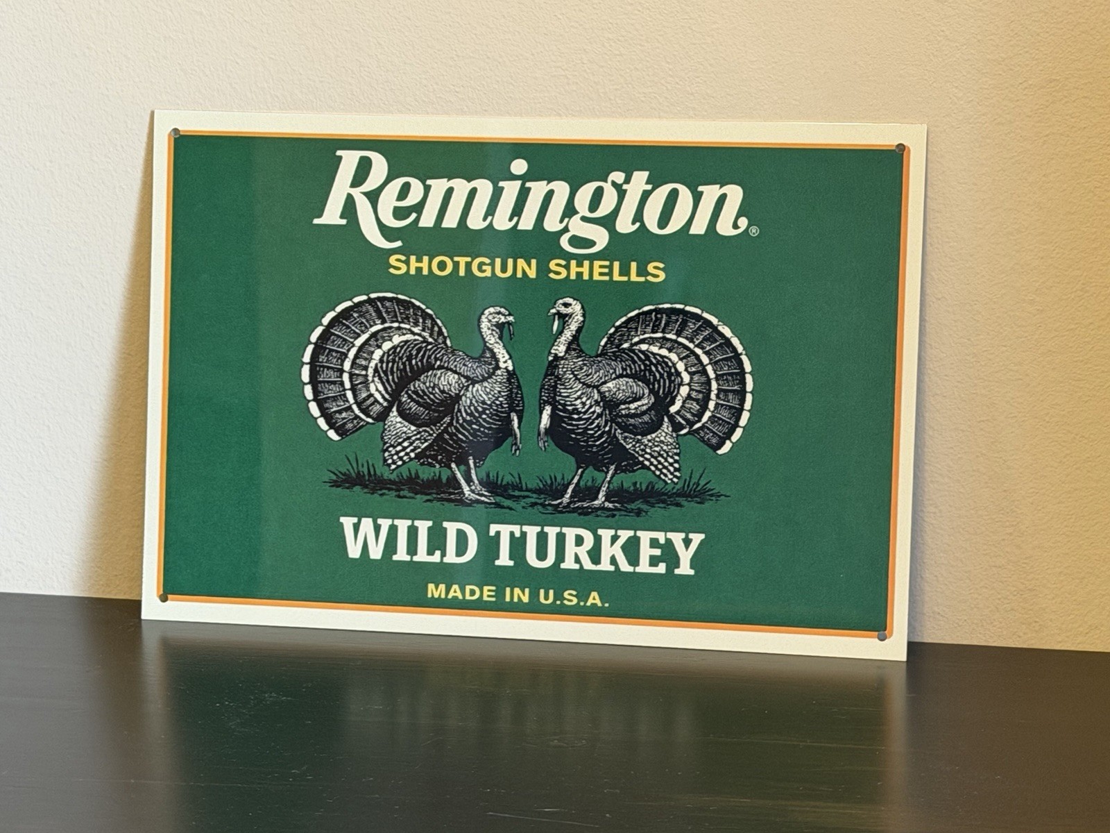 Remington Wild Turkey Ammunition Vintage Style Metal Sign