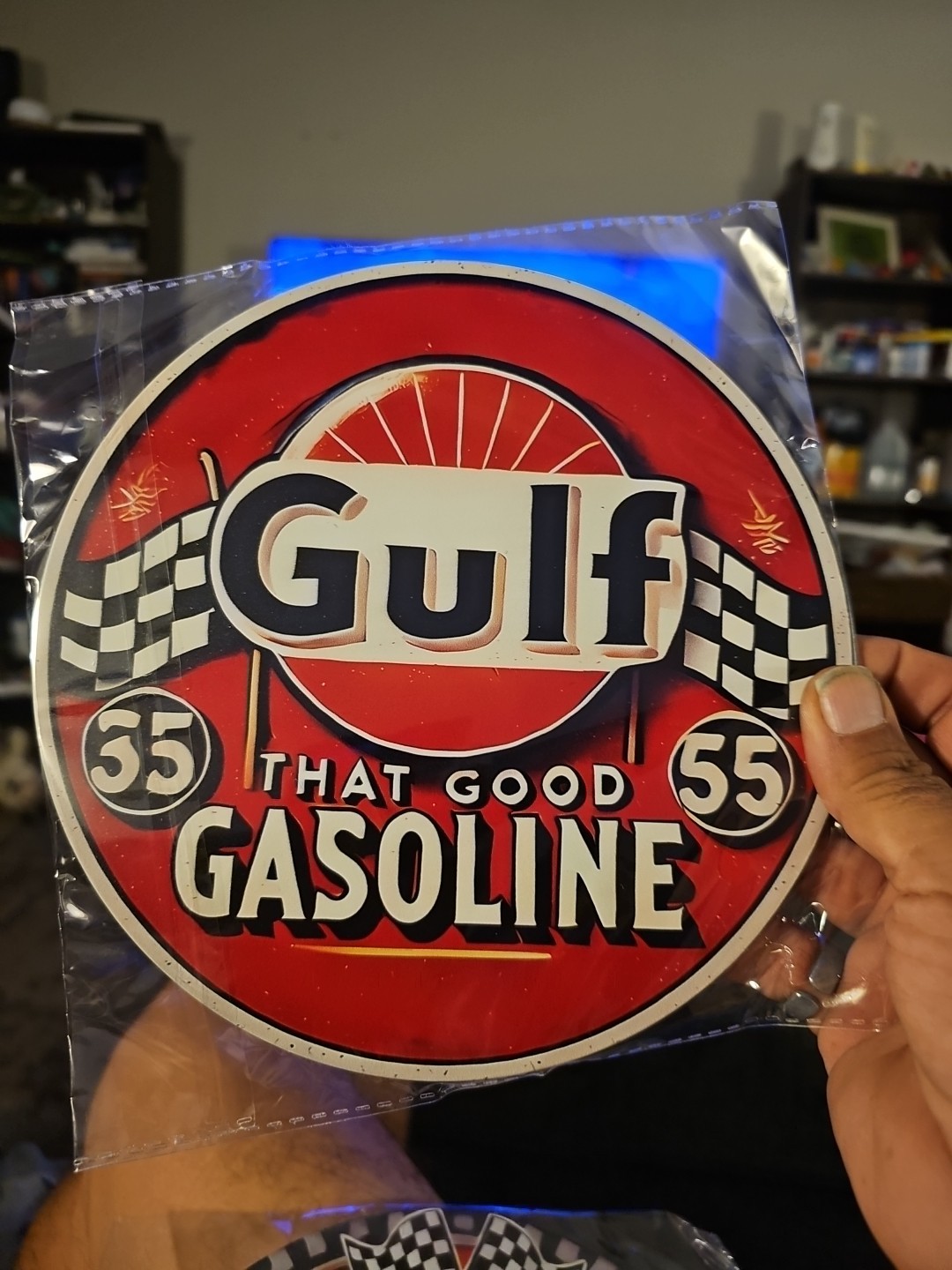 Gulf Gas Wall Sign 7 3/4″
