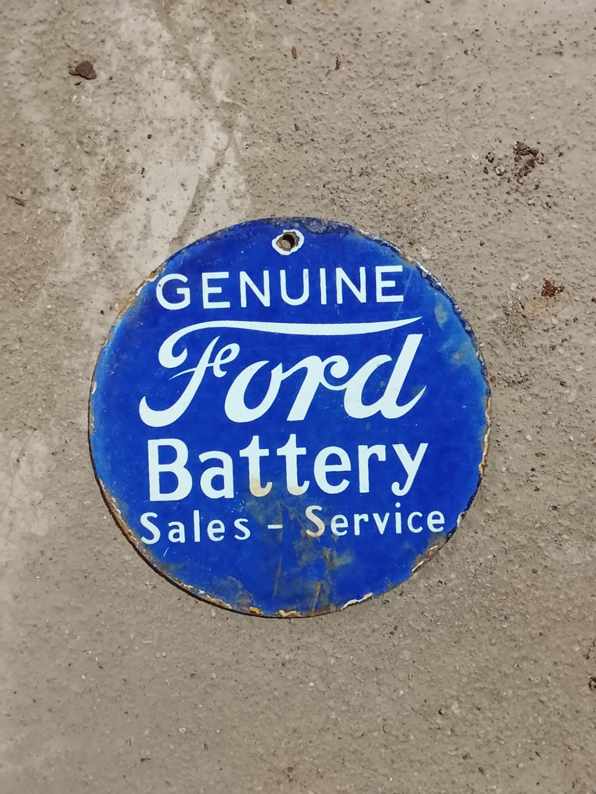 PORCELAIN FORD ENAMEL SIGN 6X6 INCHES