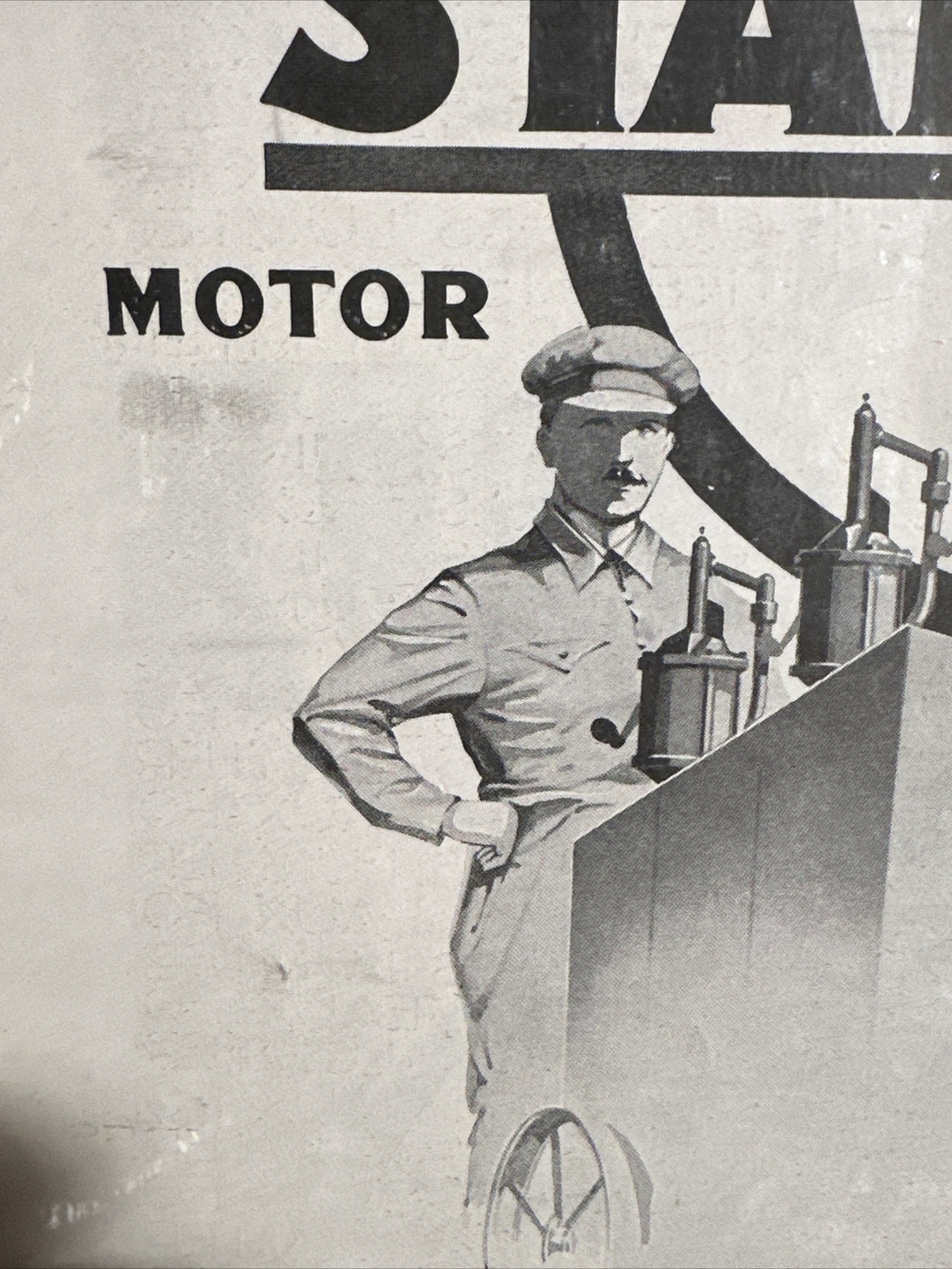 ☮️ 1928 STANDARD MOTOR OIL ADVERTISEMENT – FROM PARIS FRANCE