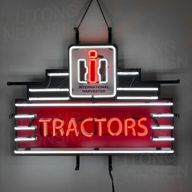US STOCK IH Tractors Garage Neon Sign 24″x20″ Bar Pub Man Cave Wall Decor Gift