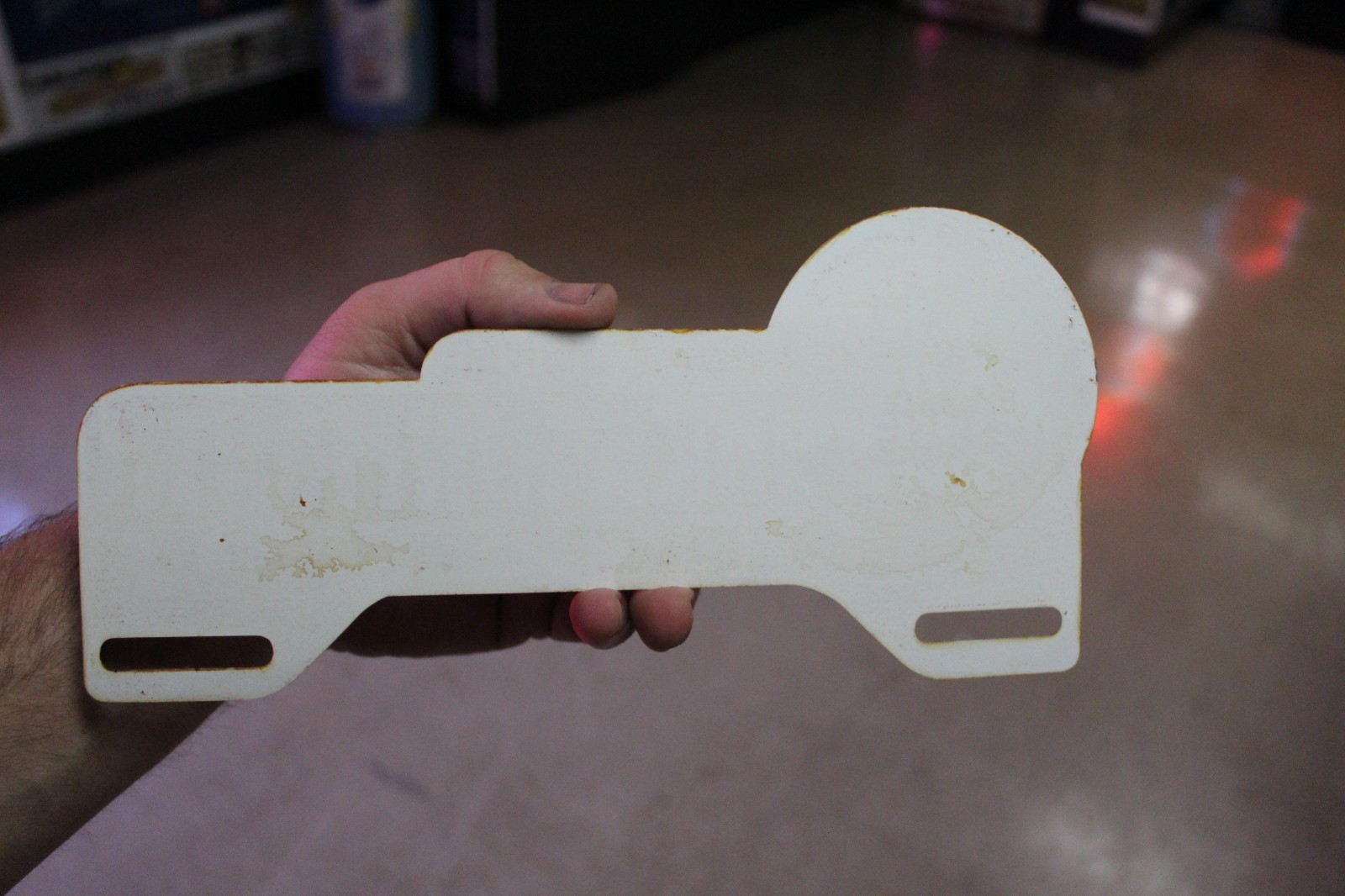 RARE 1950s WESTERN AUTO STORE PICHER OKLAHOMA STORE PAINTED METAL TOPPER SIGN