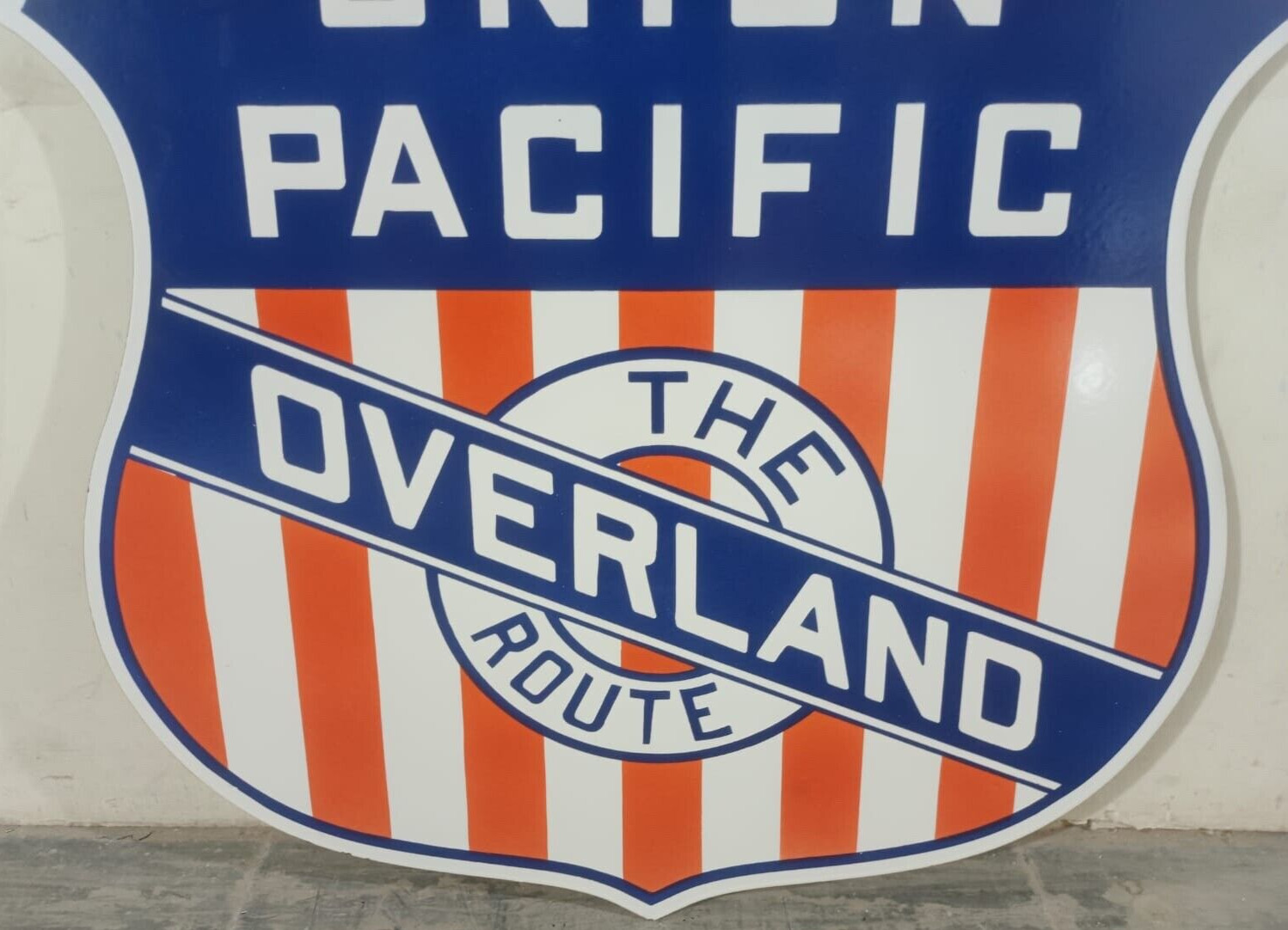 Vintage DSP Union Pacific Gas s & Oil Porcelain Enamel Sign.