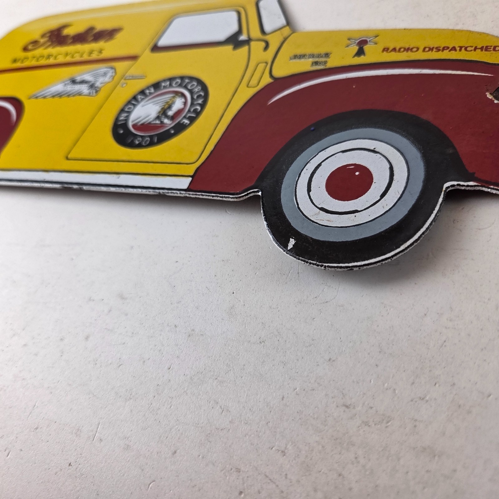 Vintage Indian Motorcycles Sign – Gas Motor Oil Truck Pump Porcelain Sign