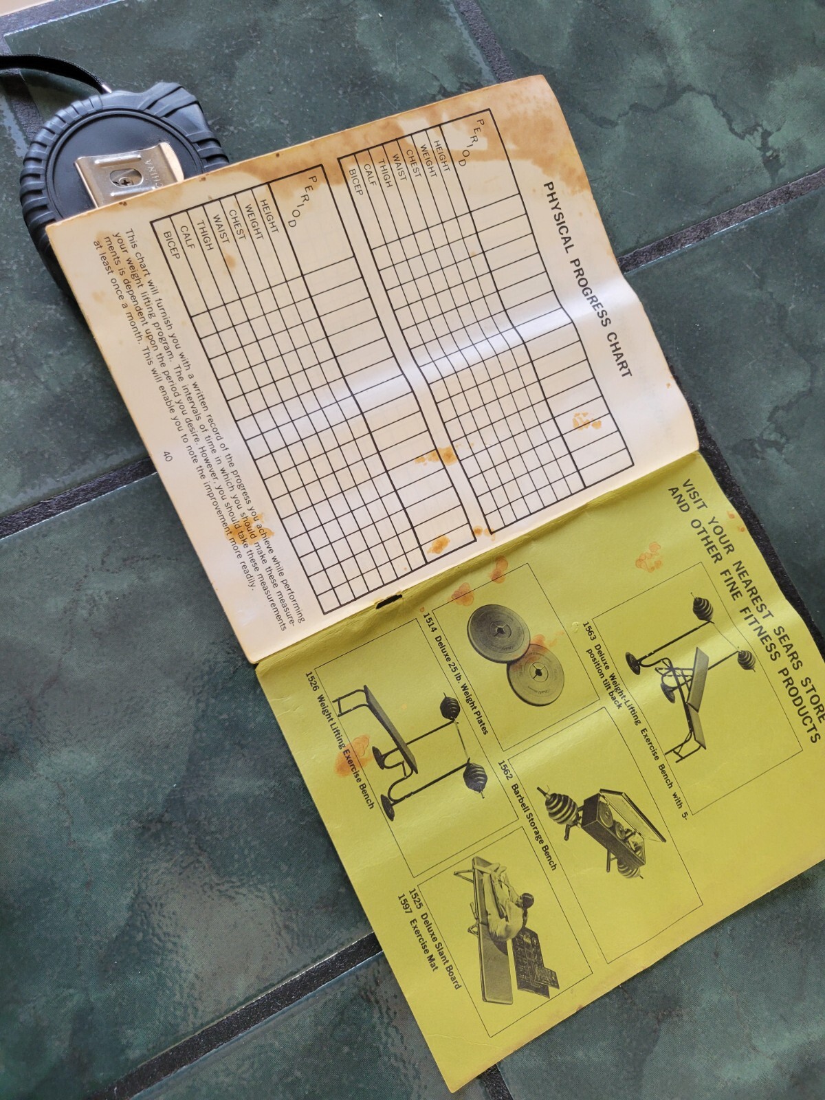 Vintage 60s Ted Williams training booklet sears store foorball