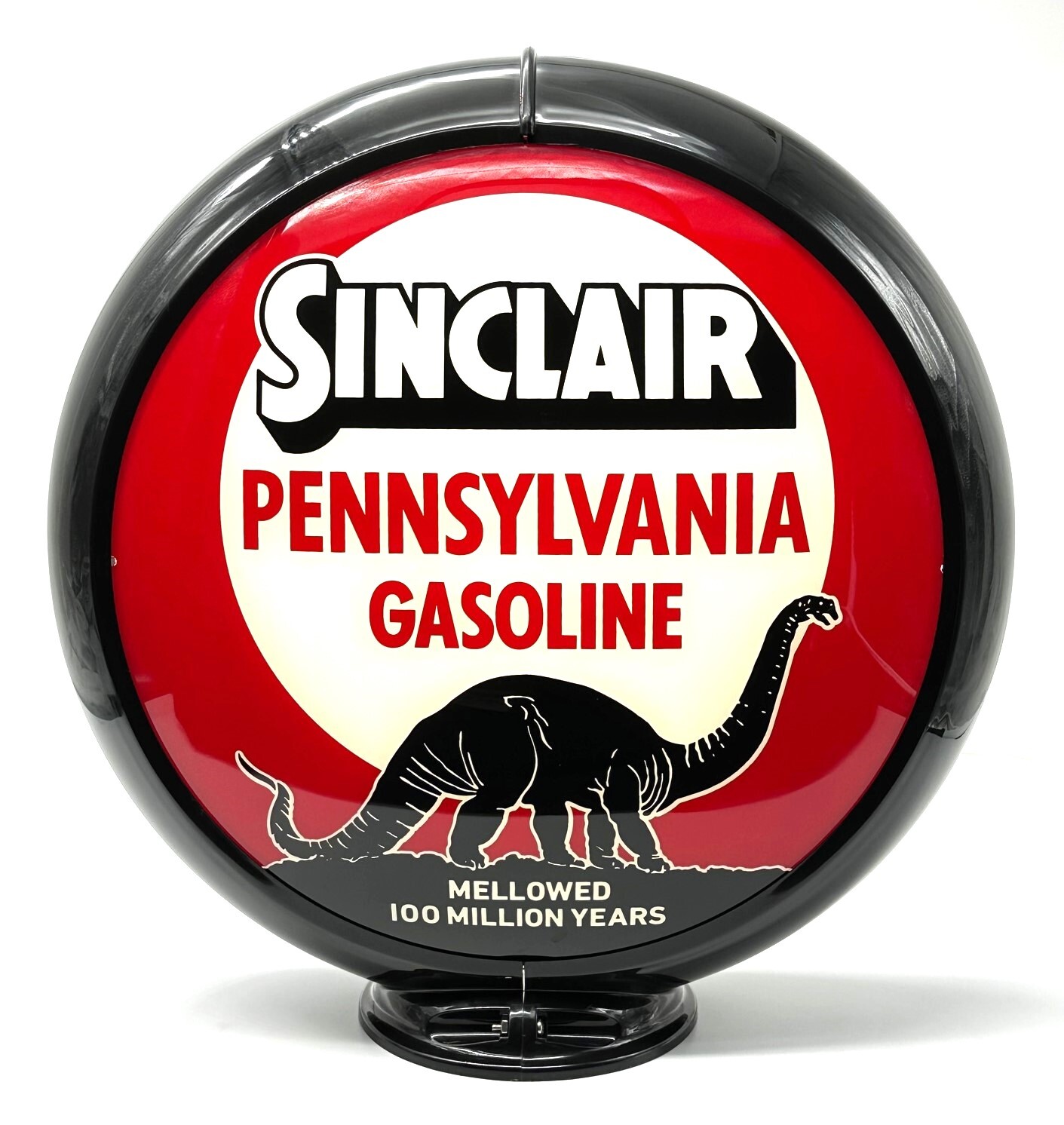 SINCLAIR PENNSYLVANIA GASOLINE 100 MILLION 13.5″ Gas Pump Globe – FREE SHIPPING!