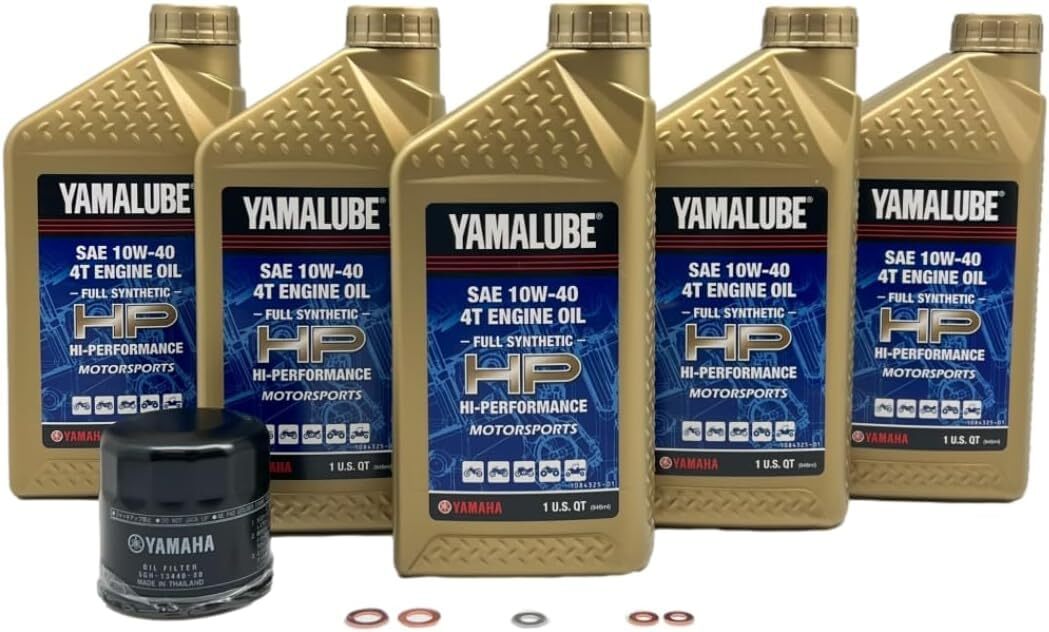 Yamaha Wolverine RMAX 2 RMAX 4 10W40 Yamalube Full Synthetic Oil Change Kit