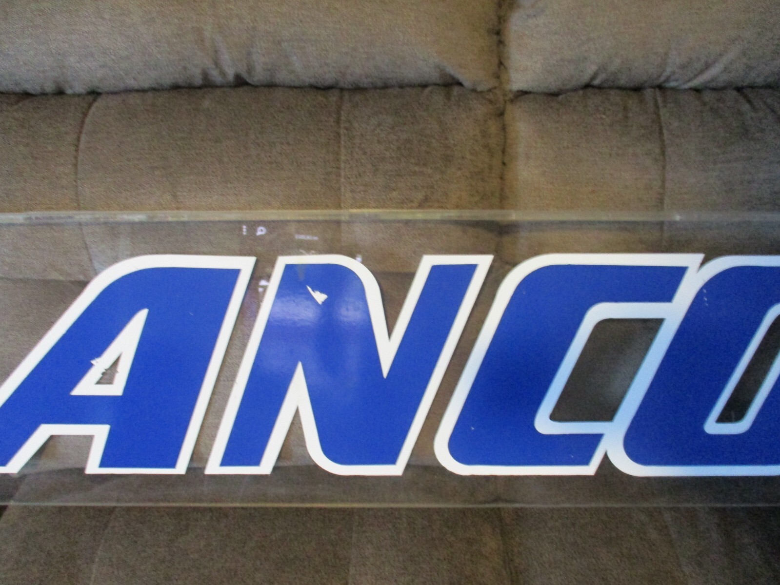 Vintage Anco wiper blades plastic Plexiglass advertising sign 47.5” long