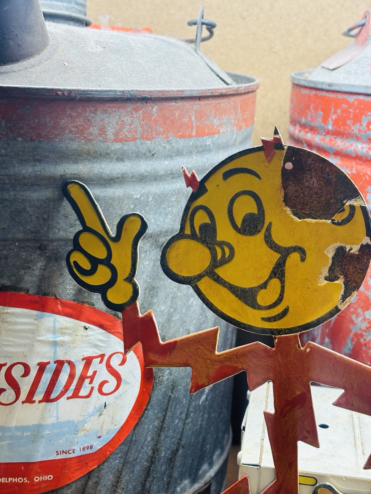 Reddy Kilowatt Porcelain Advertising Sign 12 inches