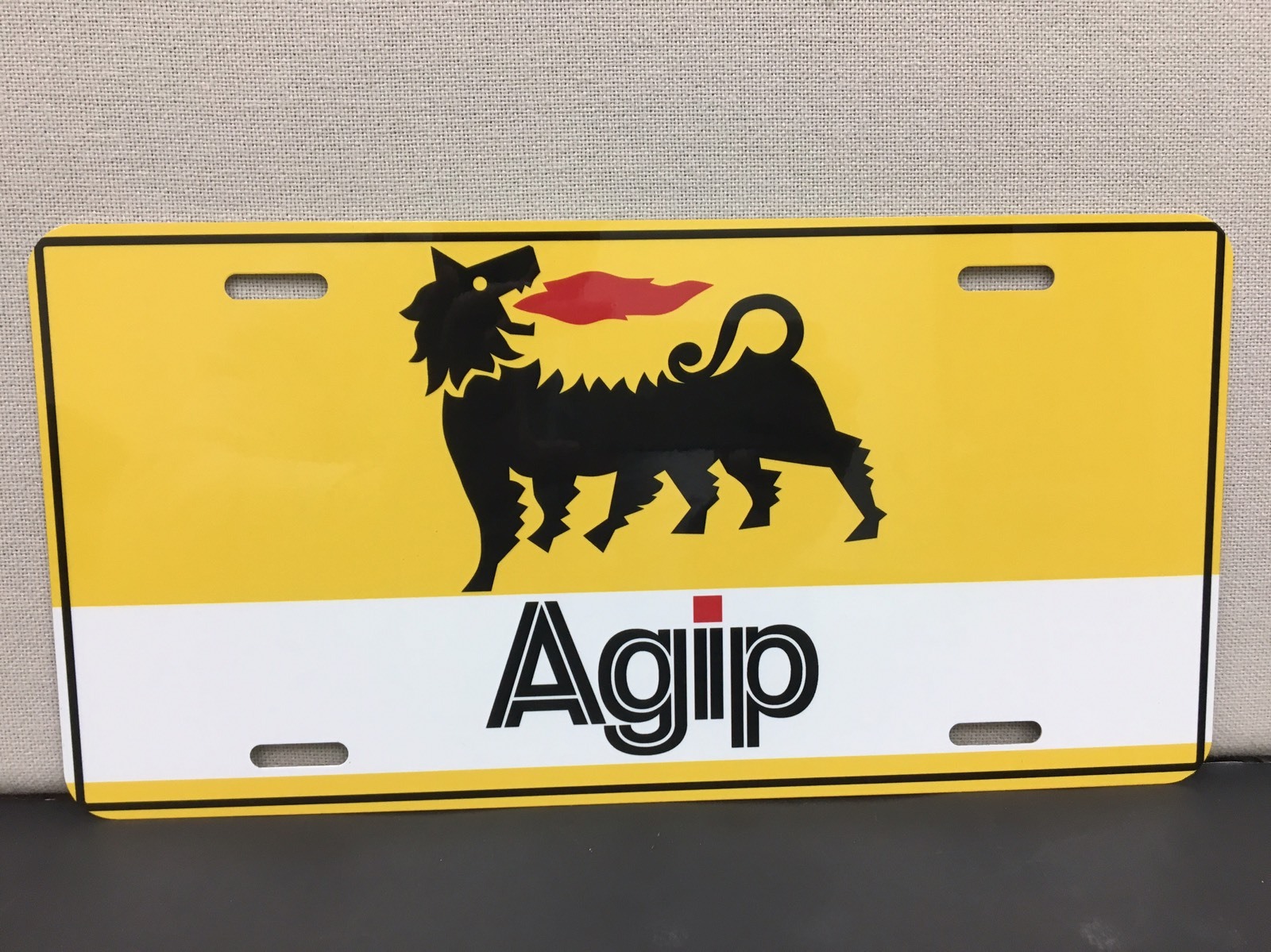 Agip Gas Racing Oil License Plate