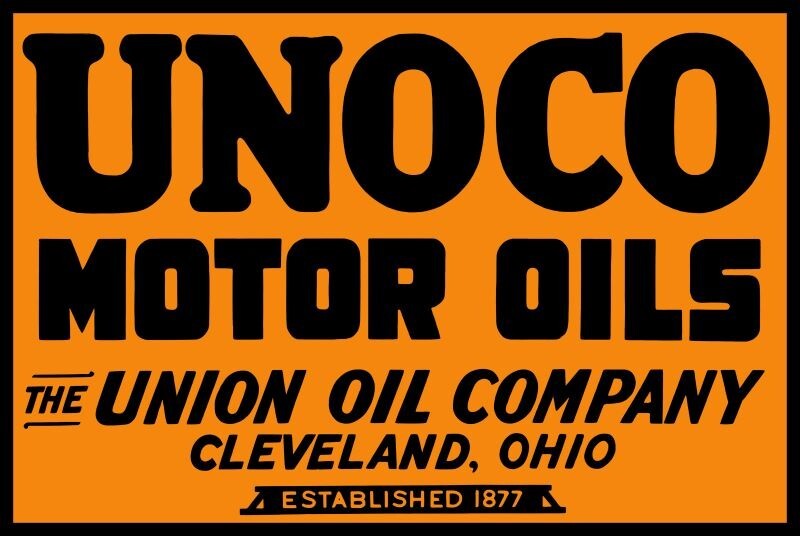 Union Oil Company of Cleveland UNOCO Motor Oil NEW Sign: 12×18″ USA Steel