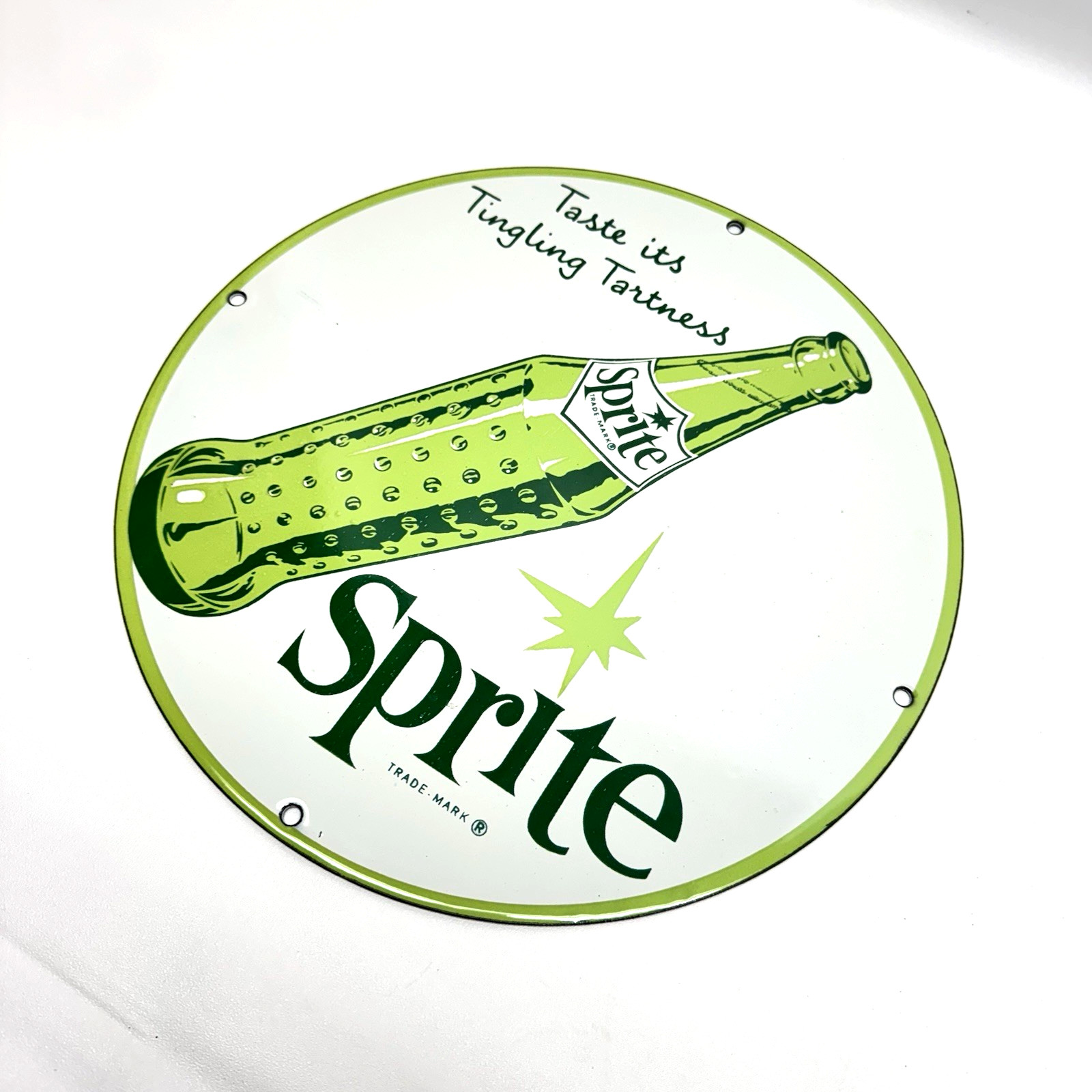 Sprite Soda -Vintage Porcelain Enamel Sign Service Station Pop – Americana