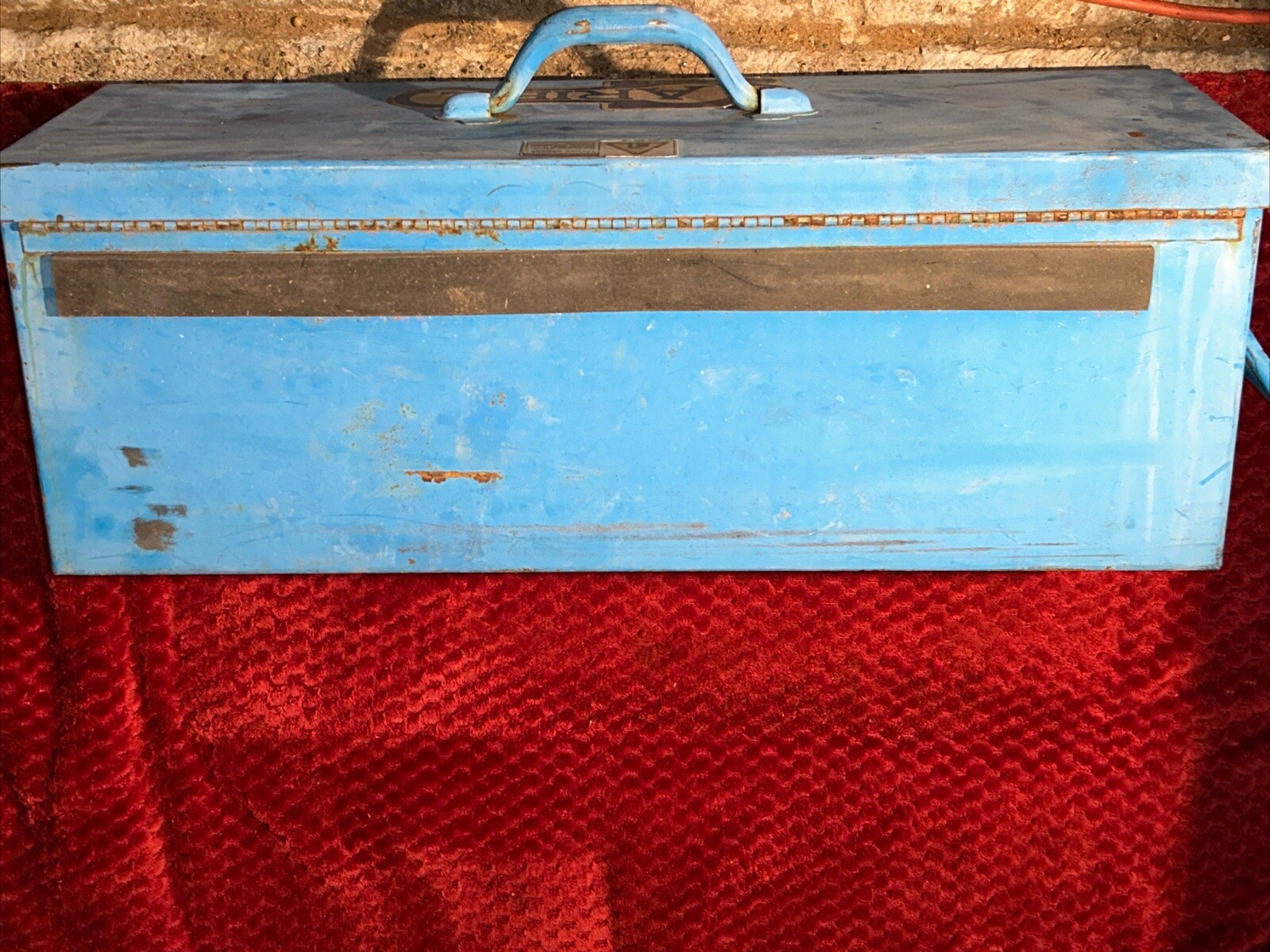Rare ARIEL Oilfield Compressor Mechanic Toolbox 24x8x9 Industrial Vintage