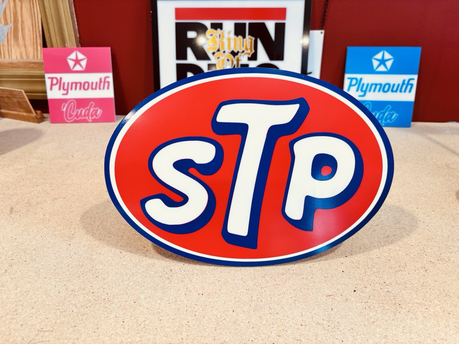 Handmade STP Acrylic Sign (NOT Cheap Tin & NO Crummy Printing-Oil & Gas