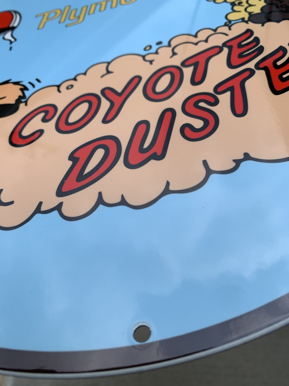 Vintage Style Plymouth Coyote Duster Heavy Steel Metal Top Quality Sign