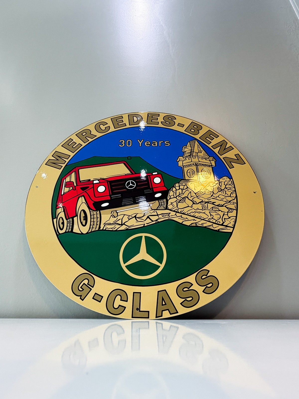 Mercedes-Benz G-Class – 30 Years Edition Vintage Heavy Metal Sign – 50 cm 19.7”