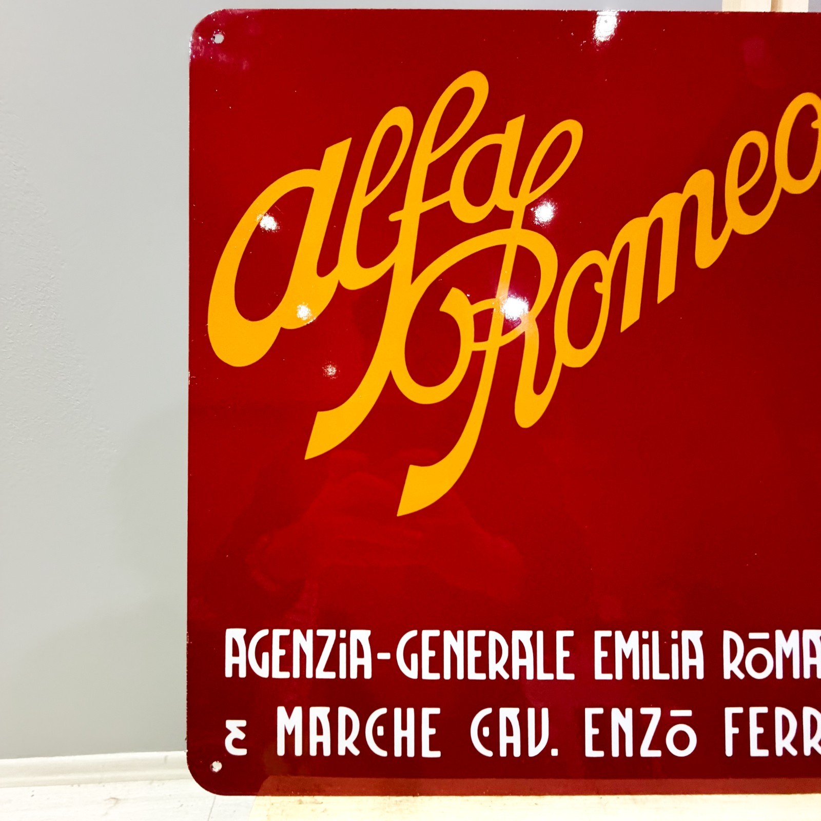 Alfa Romeo Emilia Romagna Heavy Metal Sign – 60 × 40 cm (23.6” × 15.7”)