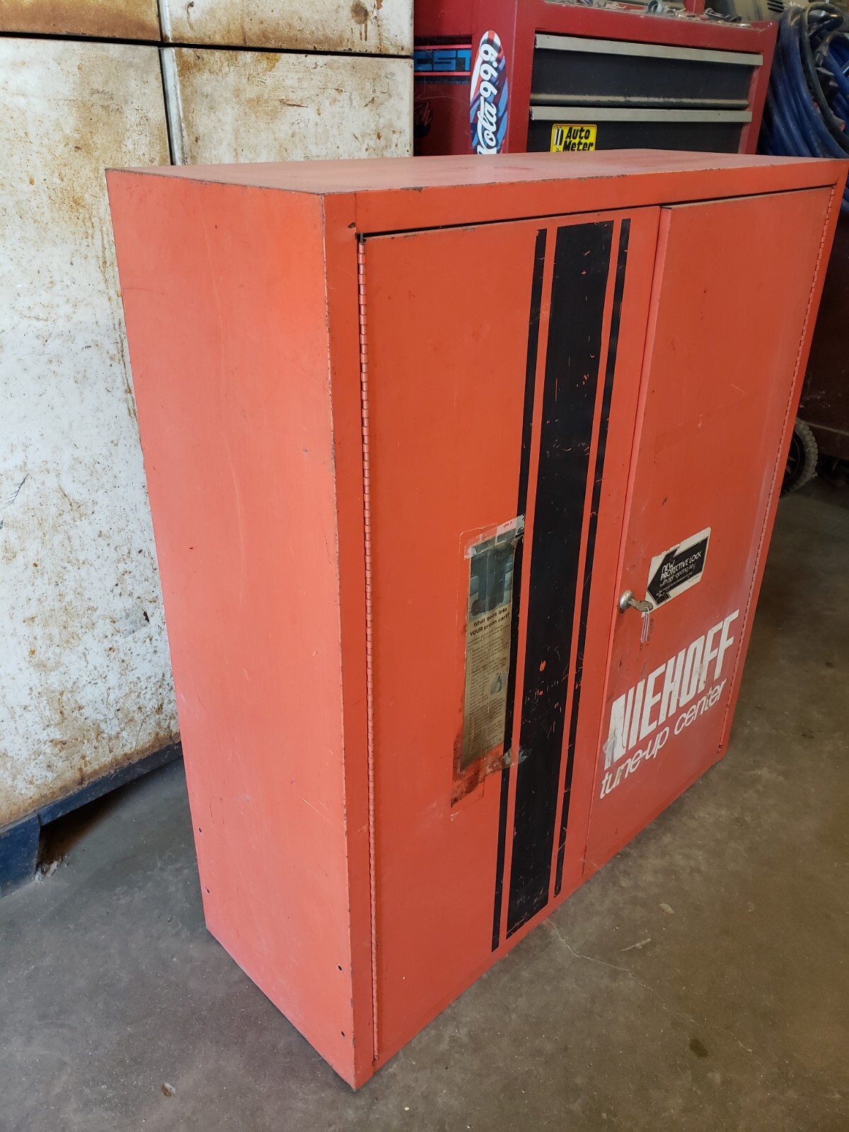 Vintage Niehoff Tune-up Center Parts Wall Metal Cabinet – Gas Oil Garage Hot Rod