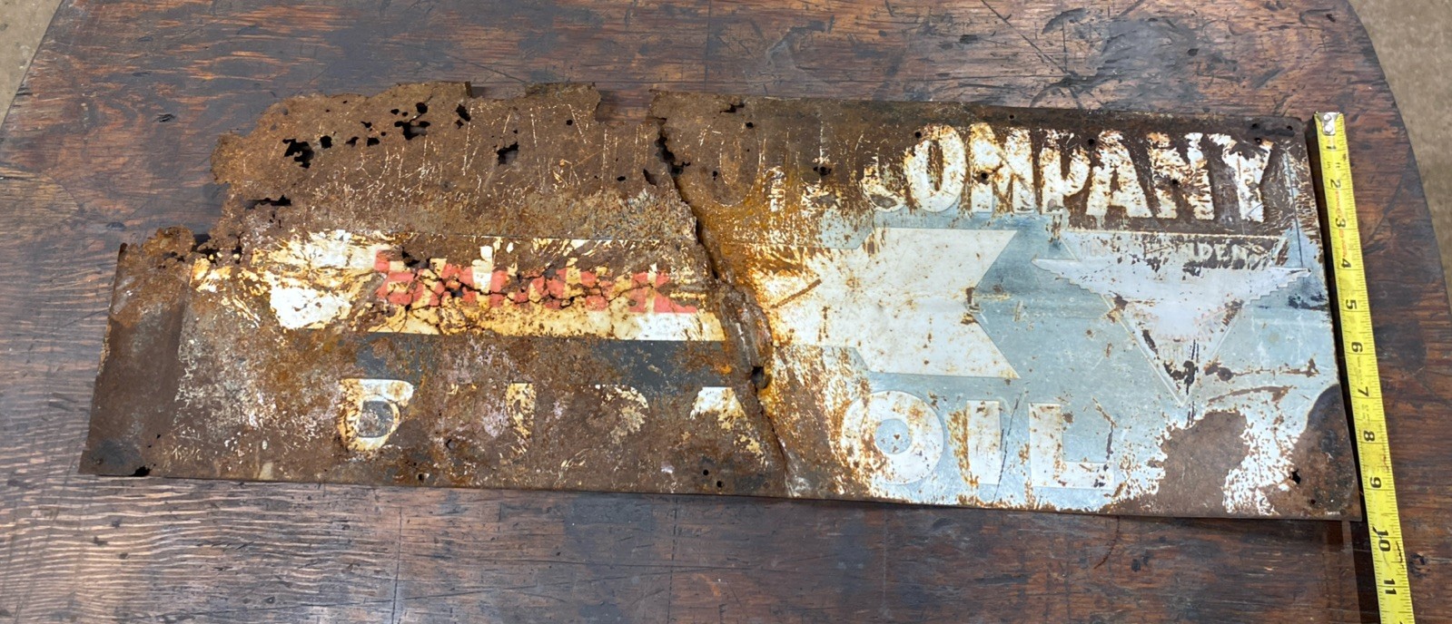 Rare Original Independent Westland Oil Company Dura Metal Sign Gas Station Eagle