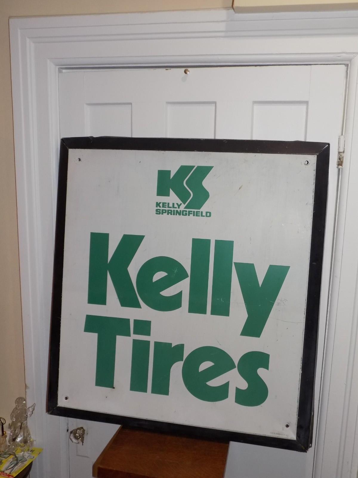 Vintage 1977 Kelly Springfield Tires Heavy Metal Sign