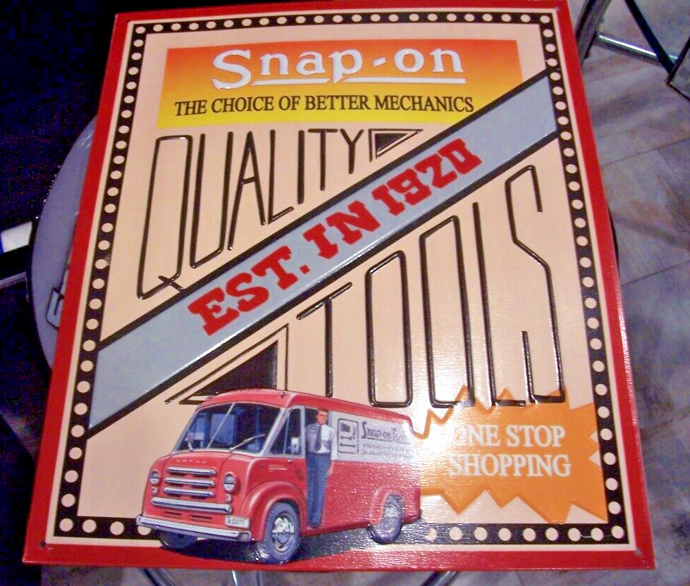 SNAP-ON TOOLS TIN SIGN!!
