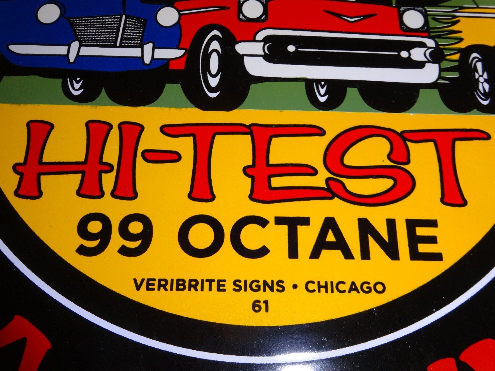 VINTAGE 1961 SINCLAIR TROPIC GASOLINE 11 3/4″ PORCELAIN METAL VERIBRITE SIGN CHI