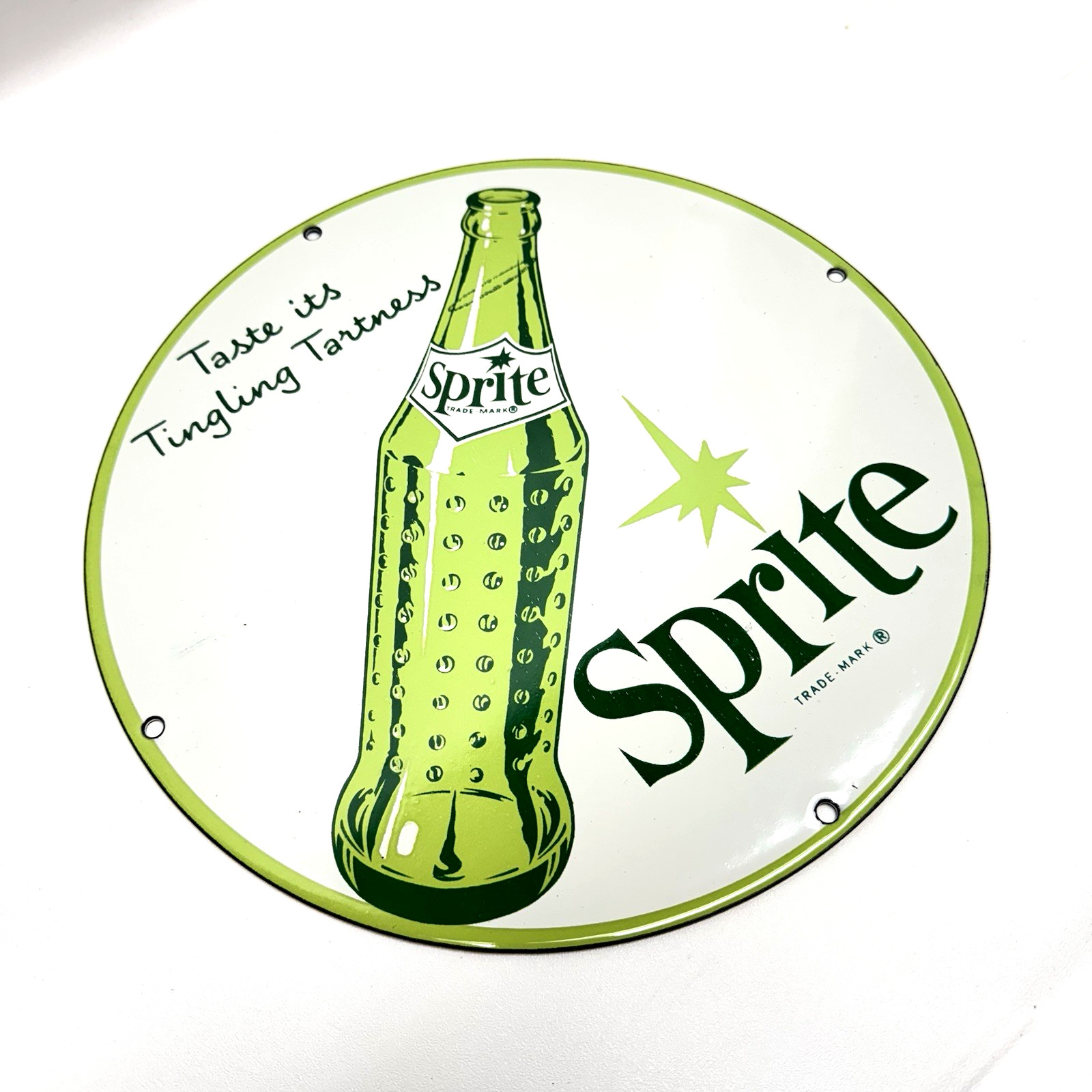 Sprite Soda -Vintage Porcelain Enamel Sign Service Station Pop – Americana