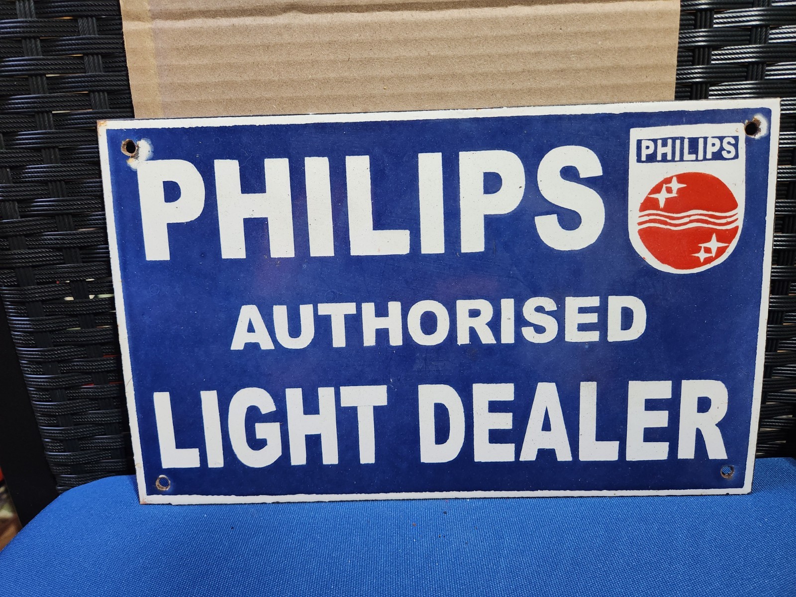 Porcelain Phillips Light Sign 13″×8″ From The U.K