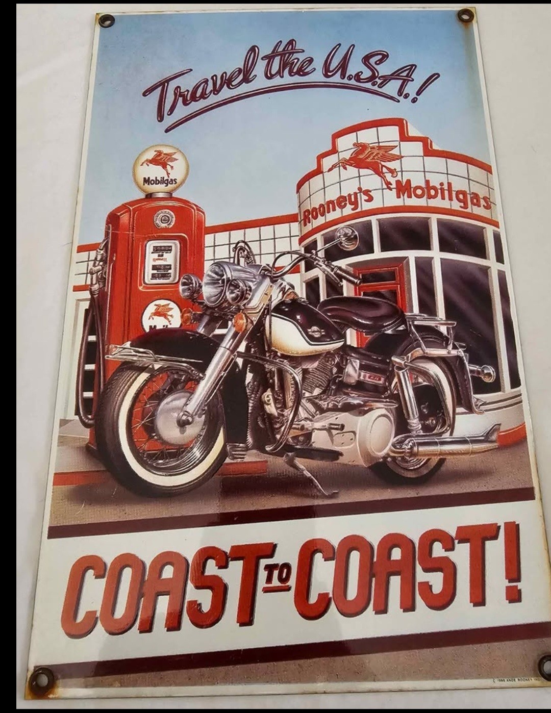 Metal Sign Mobilgas