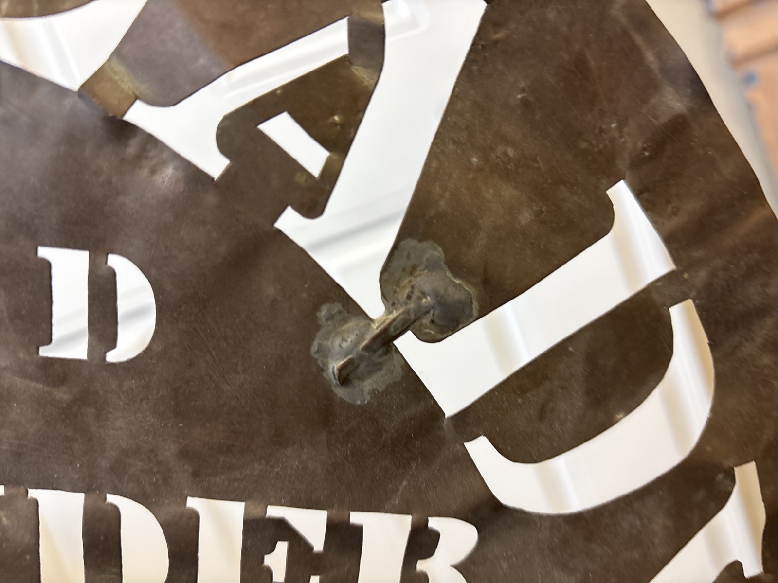 Antique First Lady Cider Vinegar Western Grocer Crate Barrel Stencil Sign Iowa