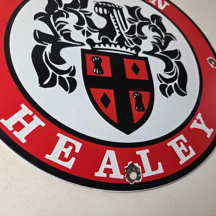 Vintage Austin Healey Automobiles Sign – Porcelain Gas Pump Dealership Sign