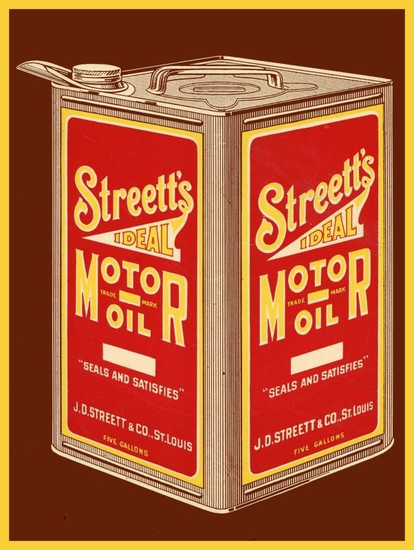 1922 Style Street’s Motor Oil Can Theme NEW METAL SIGN: 12×16″ Ships Free