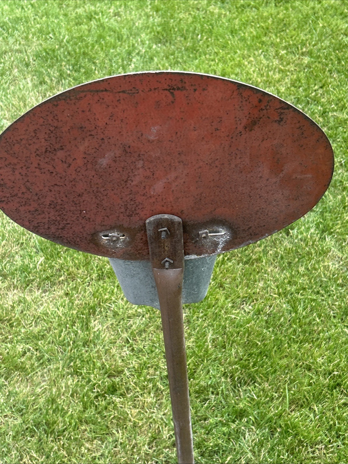 VINTAGE SIPCO STAND ASHTRAY NO SMOKING BEYOND THIS AREA PUT ‘EM HERE SIGN 43”