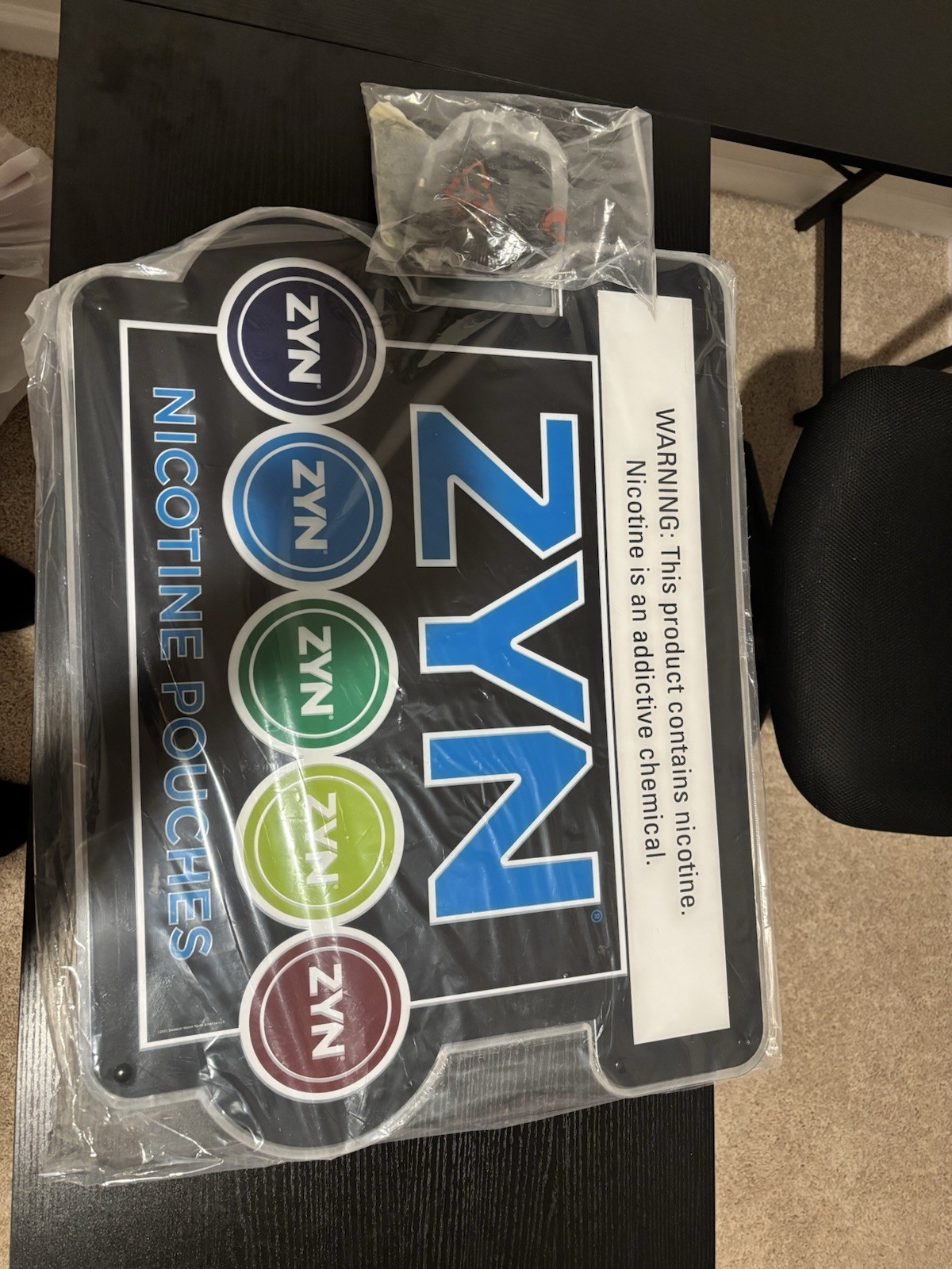 Zyn Neon Sign Rare Collectible with Reward Points